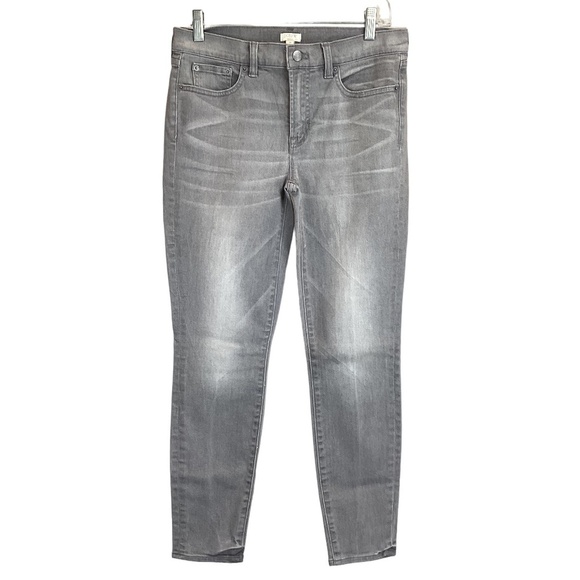 J. Crew Factory Denim - J Crew distressed stretch gray jeans size 28